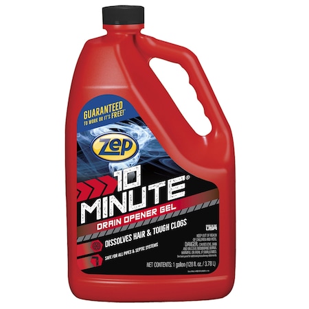 Zep Zep 10 Minute Hair Clog Remover Gel Drain Cleaner 128 oz ZHCR128NG